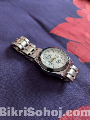 Tissot watch and leather wallet combo